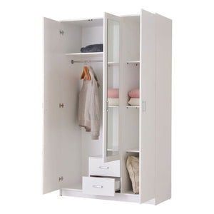 Glow White 3 Door Wardrobe