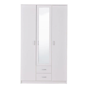 Glow White 3 Door Wardrobe