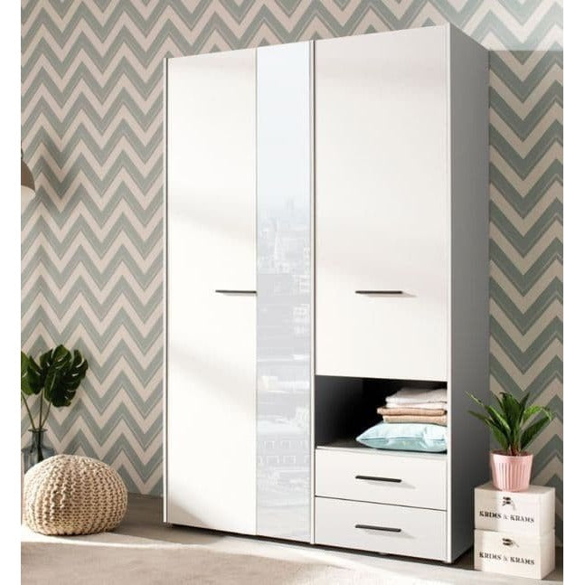 Simona White 4 Door Wardrobe